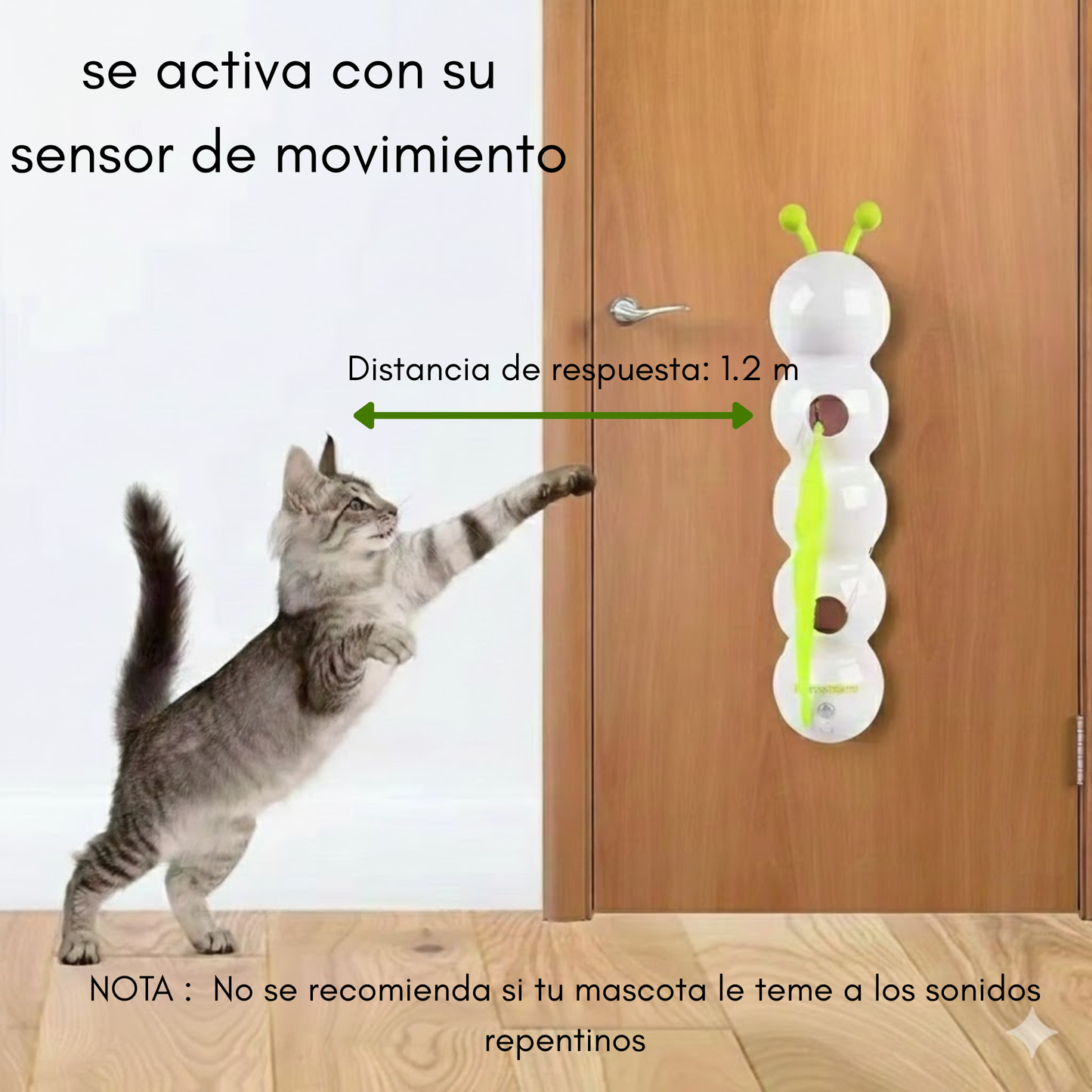 Caterpillar Juguete interactivo para gatos Caterpillar